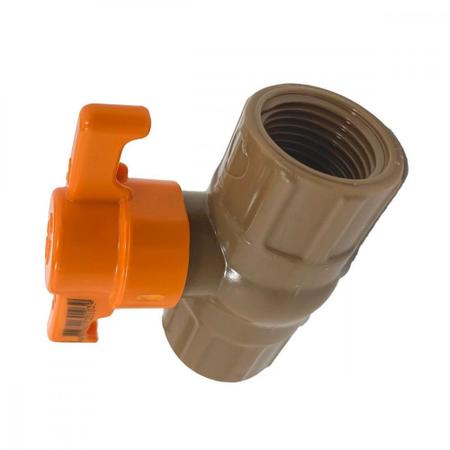 Registro Esfera Pvc Krona Roscavel 1.1/4'' 554 Imagem de Registro Esfera Pvc Krona Roscavel 1.1/4'' 554