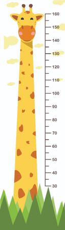 Régua De Crescimento Infantil Adesivo De Parede Girafa - Mettagraf Imagem de Régua De Crescimento Infantil Adesivo De Parede Girafa