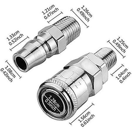 Imagem de Regulador de pressão do compressor de ar Preciva com medidor de discagem, medidor de ar 0-175 PSI para compressor de ar e ferramentas de ar (válvula de quatro vias)