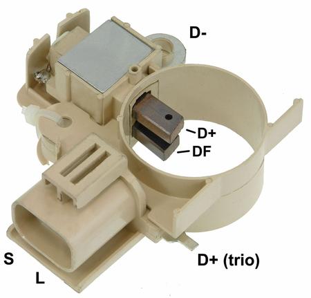 Regulador De Voltagem P/ Alternador Mitsubishi 12V Mitsubishi L200 Pajero 2.5 - GAUSS Imagem de Regulador De Voltagem P/ Alternador Mitsubishi 12V Mitsubishi L200 Pajero 2.5