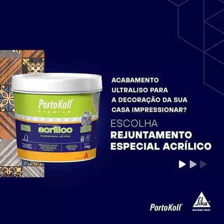 Imagem de Rejunte Acrílico Premium Portokoll 1 Kg Branco Brilhante