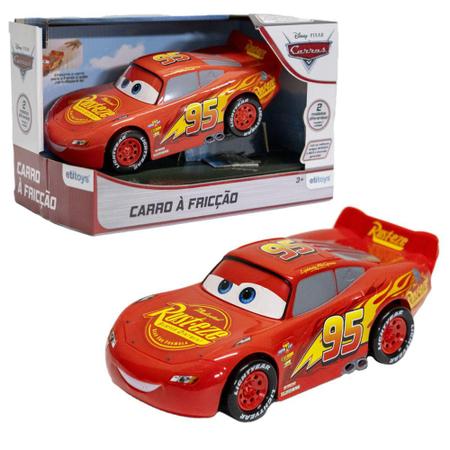 Carrinho - Relampago Mcqueen Mate - Corrida Friccao ETILUX