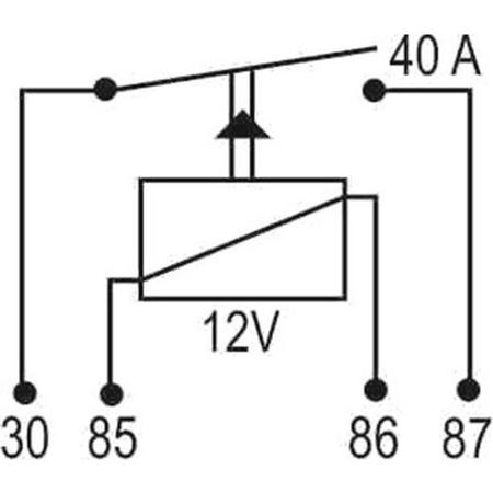 Imagem de Relé 4 Terminais 40A Sem Suporte Del Rey Escort Pampa Verona Apollo Logus Pointer D10 D20 Ômega Corsa Astra Vectra Nh Ignicao Eletronica Ar Condiciona