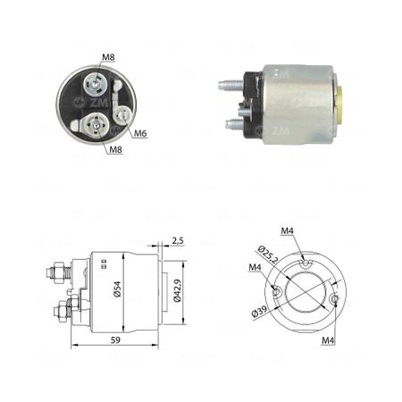 Imagem de Rele Automatico Motor Partida 12V Compativel Ecosport Fiesta Ka Zm Zm498