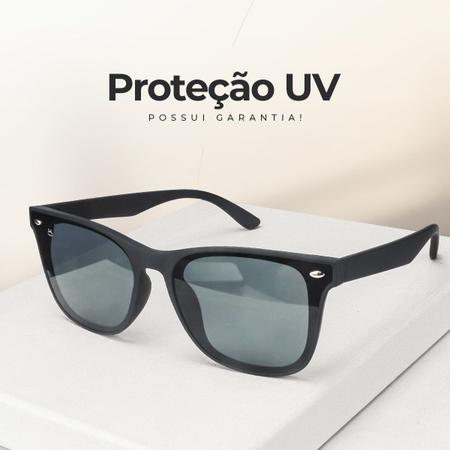 Imagem de Relogio aço inox prata + cordão + oculos proteção uv analogico social grande garnde casual presente