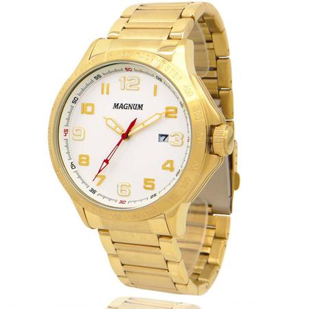 Relógio magnum masculino analógico dourado MA31355H - Loja Arlicenter -  Compre Online e Receba em Casa