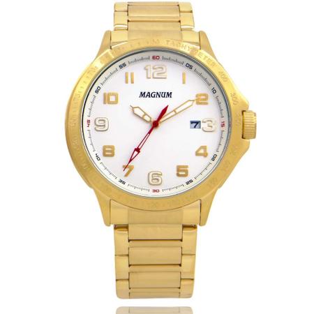 RELÓGIO MASCULINO DOURADO MAGNUM MA31355H