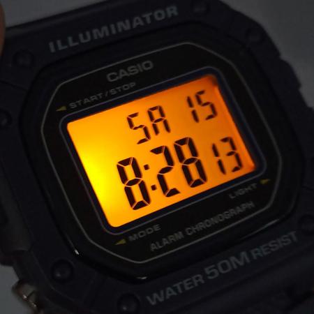 Relógio CASIO masculino digital cinza borracha W-201-1BVDF - aconfianca