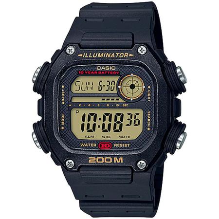 Imagem de Relógio Casio Masculino Preto Prova DÁgua 200 Metros  DW-291H-9AVDF