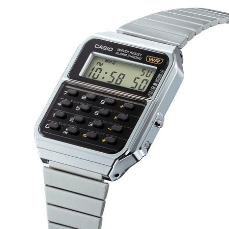 Imagem de Relógio CASIO VINTAGE prata calculadora CA-500WE-1ADF