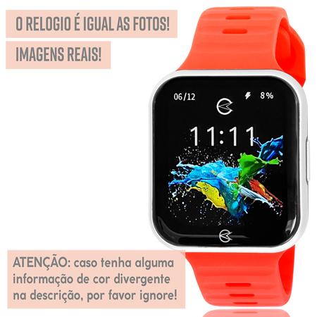 Imagem de Relógio Champion Digital Smartwatch Vermelho 1 Ano Garantia