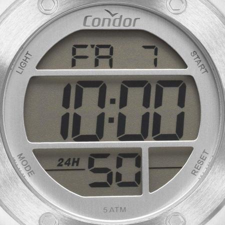 Relogio Condor Digital Masculino Cobj3463ad 3k Prata Rel gio
