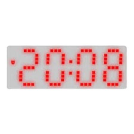 Imagem de Relógio de LED quadriculado colorido digital de mesa 8017 RF