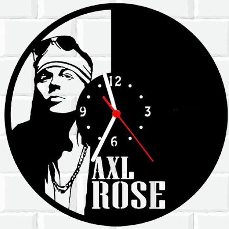 Imagem de Relógio De Madeira MDF Parede Axl Rose Guns N Roses