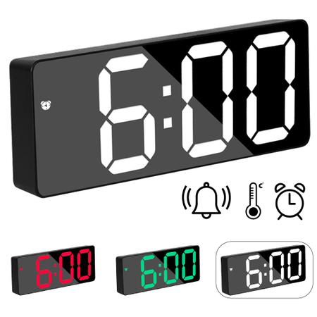 Relógio De Mesa Digital Led Grande C/Calendário TemperaturaQ-2151BRANCO32 - UPPER PLACE Imagem de Relógio De Mesa Digital Led Grande C/Calendário TemperaturaQ-2151BRANCO32