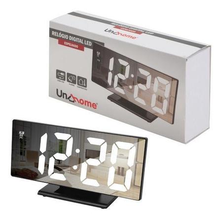 Imagem de Relógio De Mesa Led Digital Alarme Despertador Espelho Cama