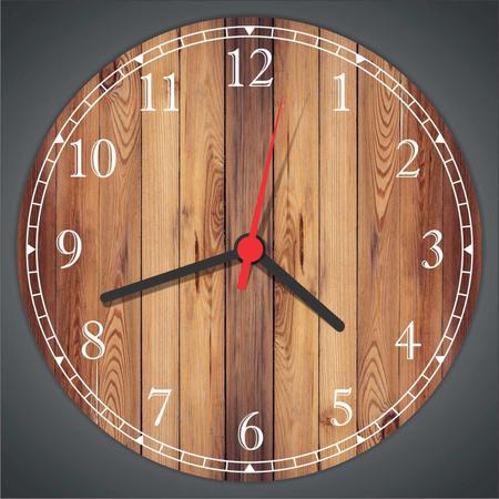Imagem de Relógio De Parede Abstrato Rústico Madeira Tamanho Grande 40 Cm Quartz G01