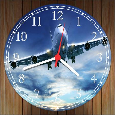 Imagem de Relógio De Parede Aeronave Avião 