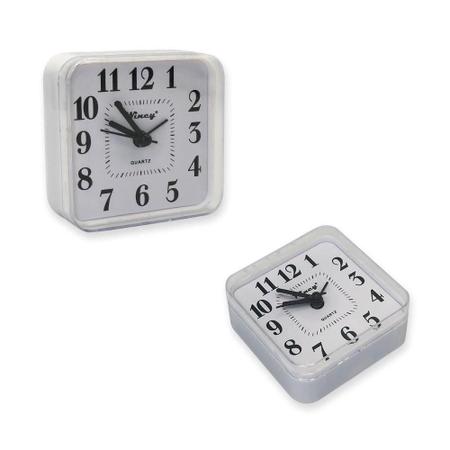 Imagem de Relógio de Parede Branco 08cm x 7,5cm - Pilha AA - 65g