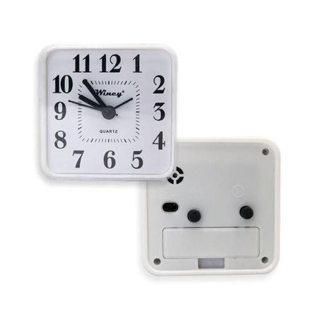 Imagem de Relógio de Parede Branco 08cm x 7,5cm - Pilha AA - 65g