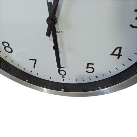 Imagem de Relógio De Parede De Aluminio Sensor Iluminação Noturna 6732