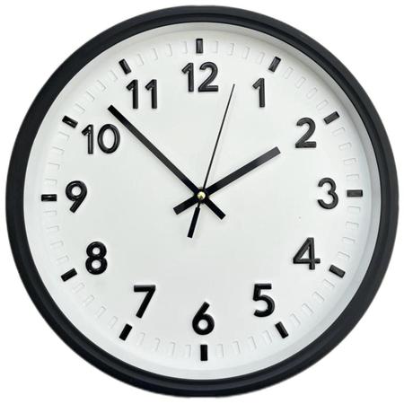 Imagem de Relógio de Parede Decorativo 30cm Redondo Grande Moderno Silencioso Decoração Casa Cozinha Sala