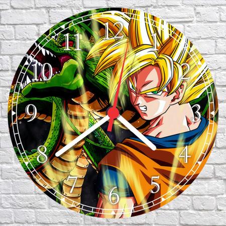 Relógio De Parede Desenho Dragon Ball Z Goku Anime Quartz Tamanho 40 Cm  RC004 - Vital Printer - Relógio / Despertador de Parede - Magazine Luiza