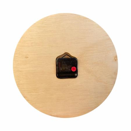 Imagem de Relógio de Parede em Madeira Minimalista Cinza Claro 28cm