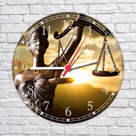 Imagem de Relógio De Parede Escritório Direito Advocacias Advogados