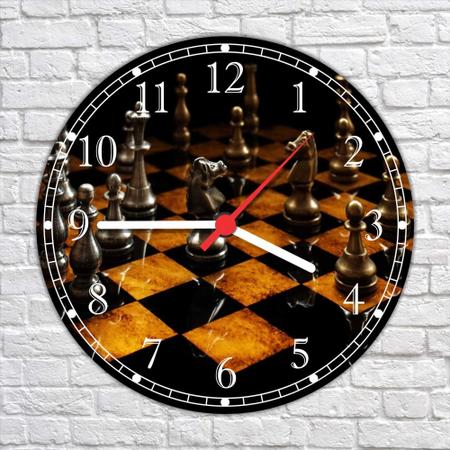 Um relógio inspirado em jogo de xadrez