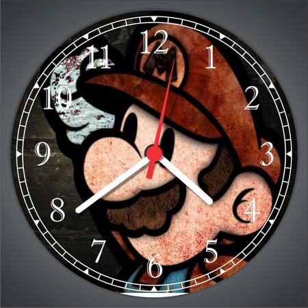 Relógio De Parede Games Jogos Super Mario World - Vital Quadros