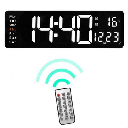 Imagem de Relógio de Parede Grande Digital Led Termometro Alarme Calendário