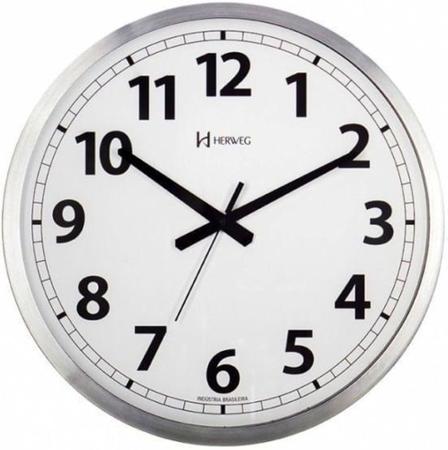 Imagem de Relógio de parede HERWEG 6712-079 alumínio 35cm