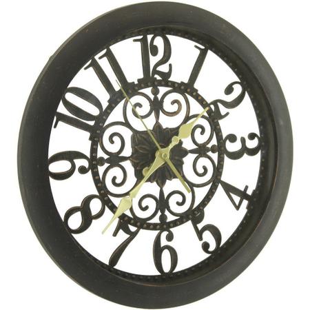 Imagem de Relógio De Parede Maquina De Quartz Decorativo 35,5cm Vazado