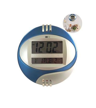 Imagem de Relógio de Parede Mesa Digital Calendário Termômetro Despertador - Luatek
