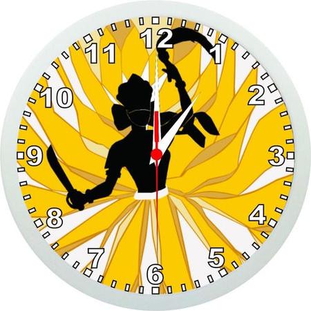 Imagem de Relógio De Parede Personalizado Òrìà Iansã Orixá - 24cm