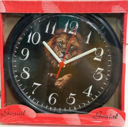 Imagem de Relógio de Parede Redondo Genial 23cm  Caixa Vermelha