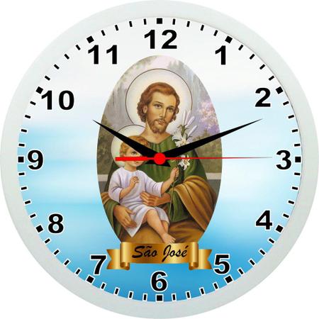 Imagem de Relógio De Parede São José - Santos Católicos - 24cm