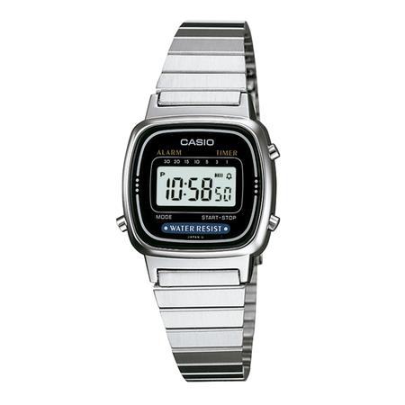 Imagem de Relógio de Pulso Casio Feminino Vintage Prata Mini LA670WA-1DF