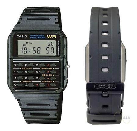 Imagem de Relógio de Pulso Casio Masculino Digital Calculadora Preto Alarme Cronômetro Original CA-53W-1Z