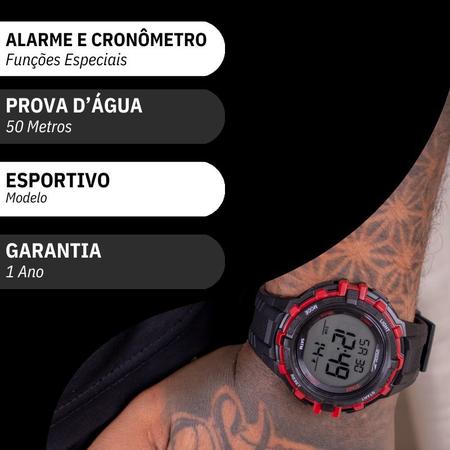 Imagem de Relógio de Pulso Digital Speedo Masculino Esportivo Vermelho 81237G0EVNP1K1