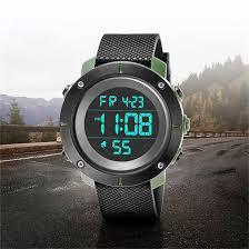 Imagem de Relógio de Pulso KAK B Masculino Militar Digital Esportes ao Ar Livre Data Hora Luminosa Cronômetro