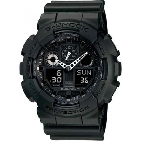 Relogio de Pulso Masculino Casio G Shock Anadigi Prova DAgua 200 metros GA 100 1A1DR Relogio Masculino Magazine Luiza