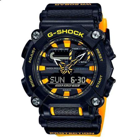 Imagem de Relógio de Pulso Masculino G-Shock Anadigi Amarelo GA-900A-1A9DR