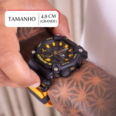 Imagem de Relógio de Pulso Masculino G-Shock Anadigi Amarelo GA-900A-1A9DR