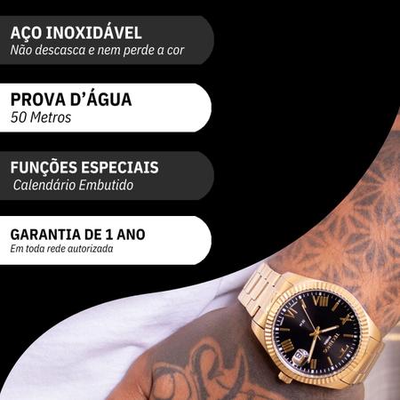 Imagem de Relógio de Pulso Masculino Technos Analógico Riviera Dourado 2415DT/1P