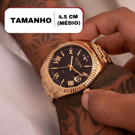 Imagem de Relógio de Pulso Masculino Technos Analógico Riviera Dourado 2415DT/1P