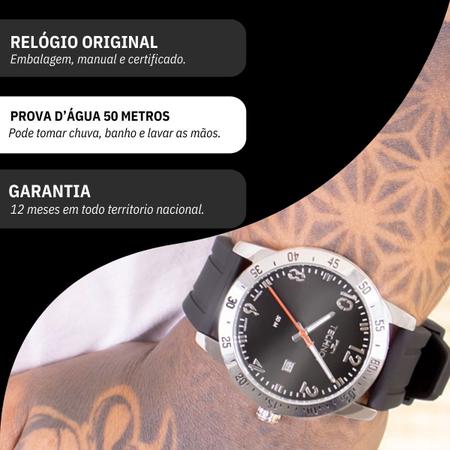 Imagem de Relógio de Pulso Masculino Technos Analógico Silicone Militar 2115NAS/2P Calendário