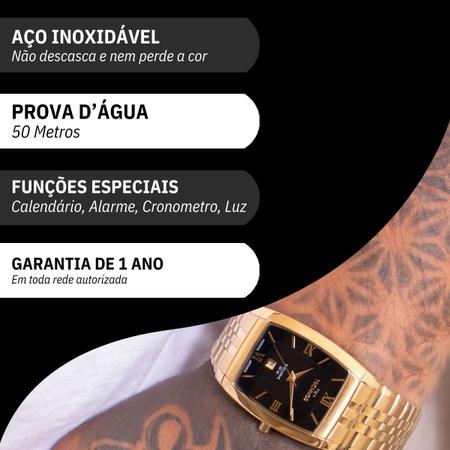 Imagem de Relógio de Pulso Masculino Technos Executive Dourado GN12AA/1P