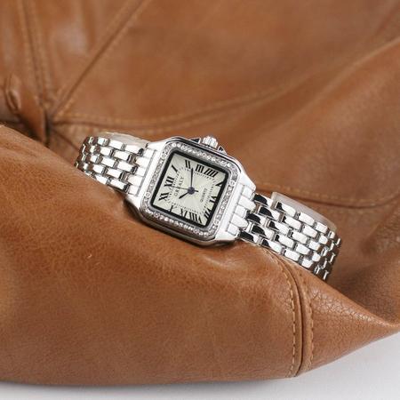 Senhoras retro moda luminosa relógio xadrez pulseira relógio de quartzo